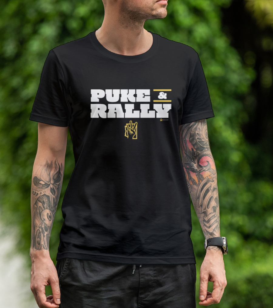 Puke And Rally Dan Trujillo Peace Hand T-Shirt