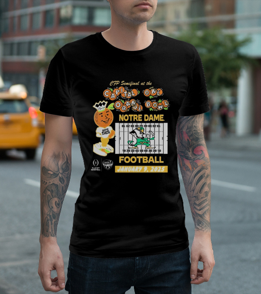 CFP Semifinal At The Capital One Orange Bowl Notre Dame Football January 9, 2025 T-Shirt