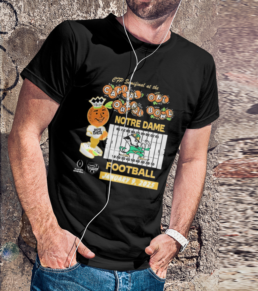 CFP Semifinal At The Capital One Orange Bowl Notre Dame Football January 9, 2025 T-Shirt