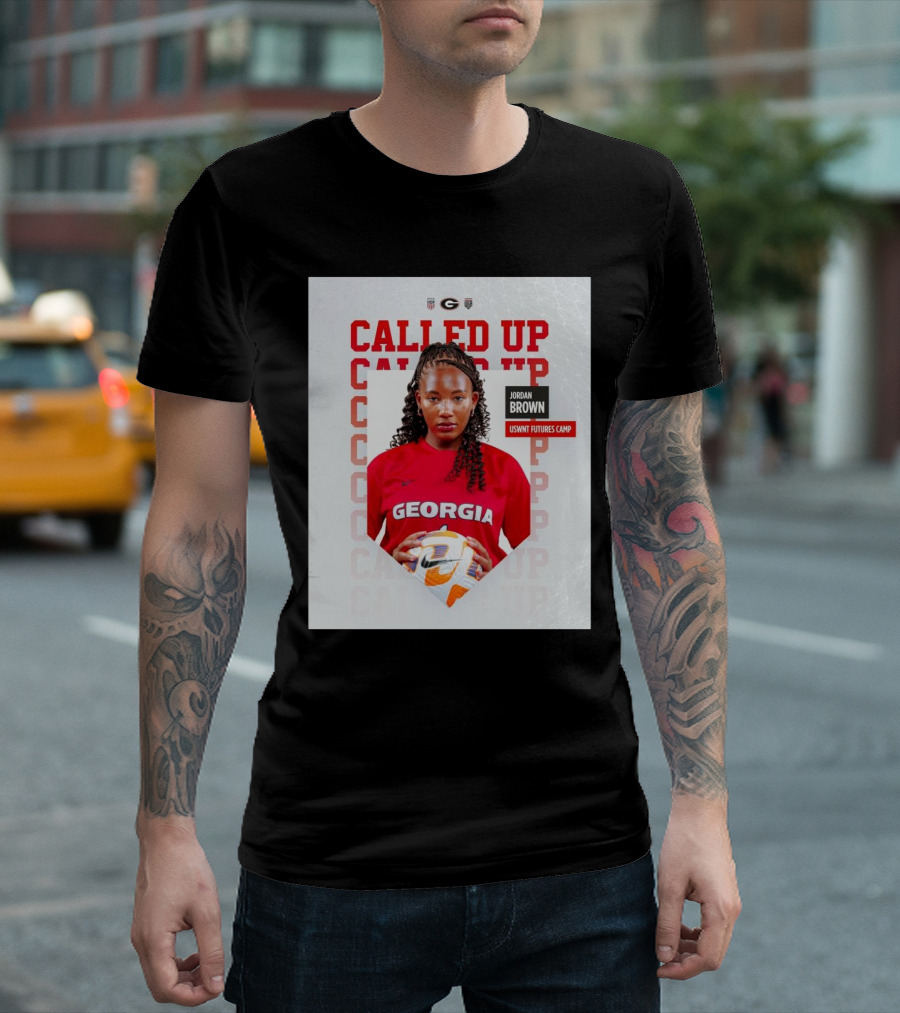 Called Up Georgia Bulldogs Women’s Soccer Jordan Brown USWNT Futures Camp T-Shirt