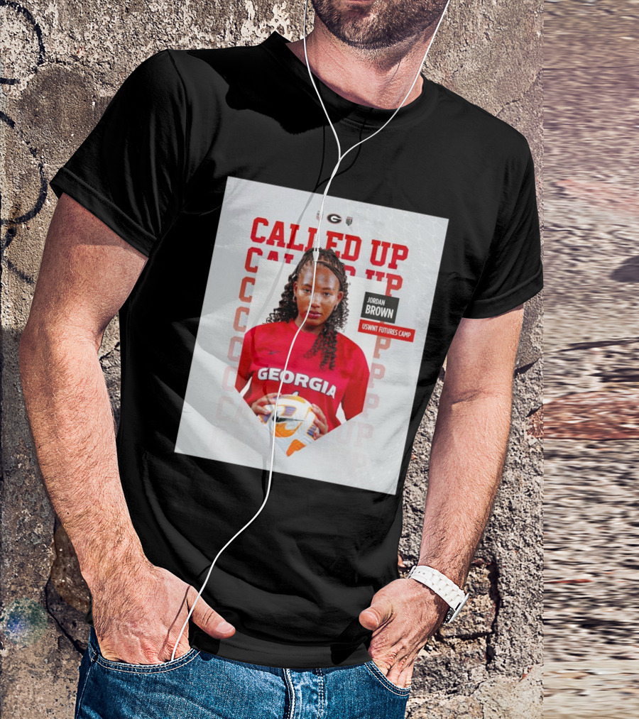 Called Up Georgia Bulldogs Women’s Soccer Jordan Brown USWNT Futures Camp T-Shirt