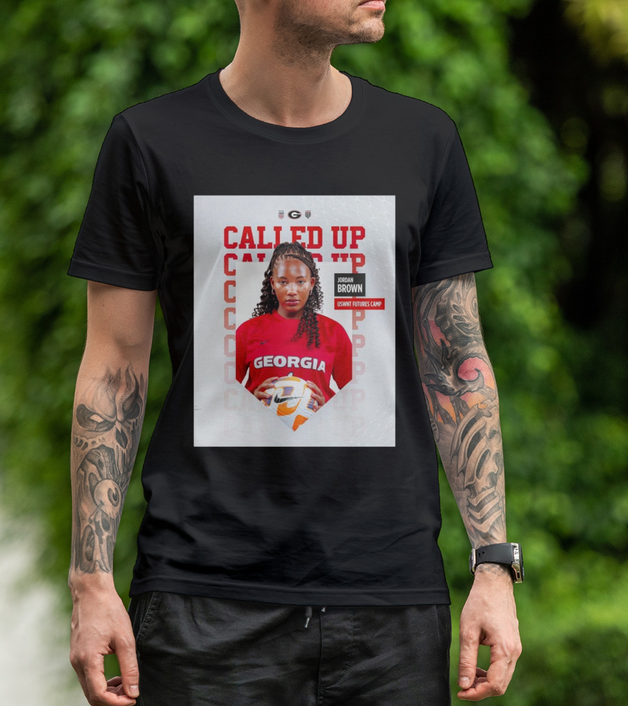 Called Up Georgia Bulldogs Women’s Soccer Jordan Brown USWNT Futures Camp T-Shirt