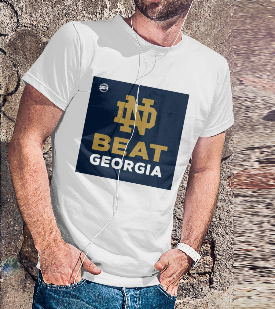 Notre Dame Logo Beat Georgia T-Shirt
