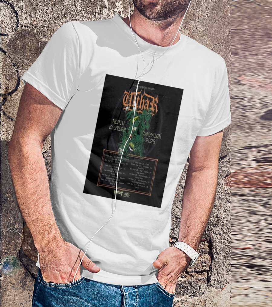 Ripping Headaches Presents Ulthar North Eastern Campaign Tour 2025 Tour Dates And Venues T-Shirt