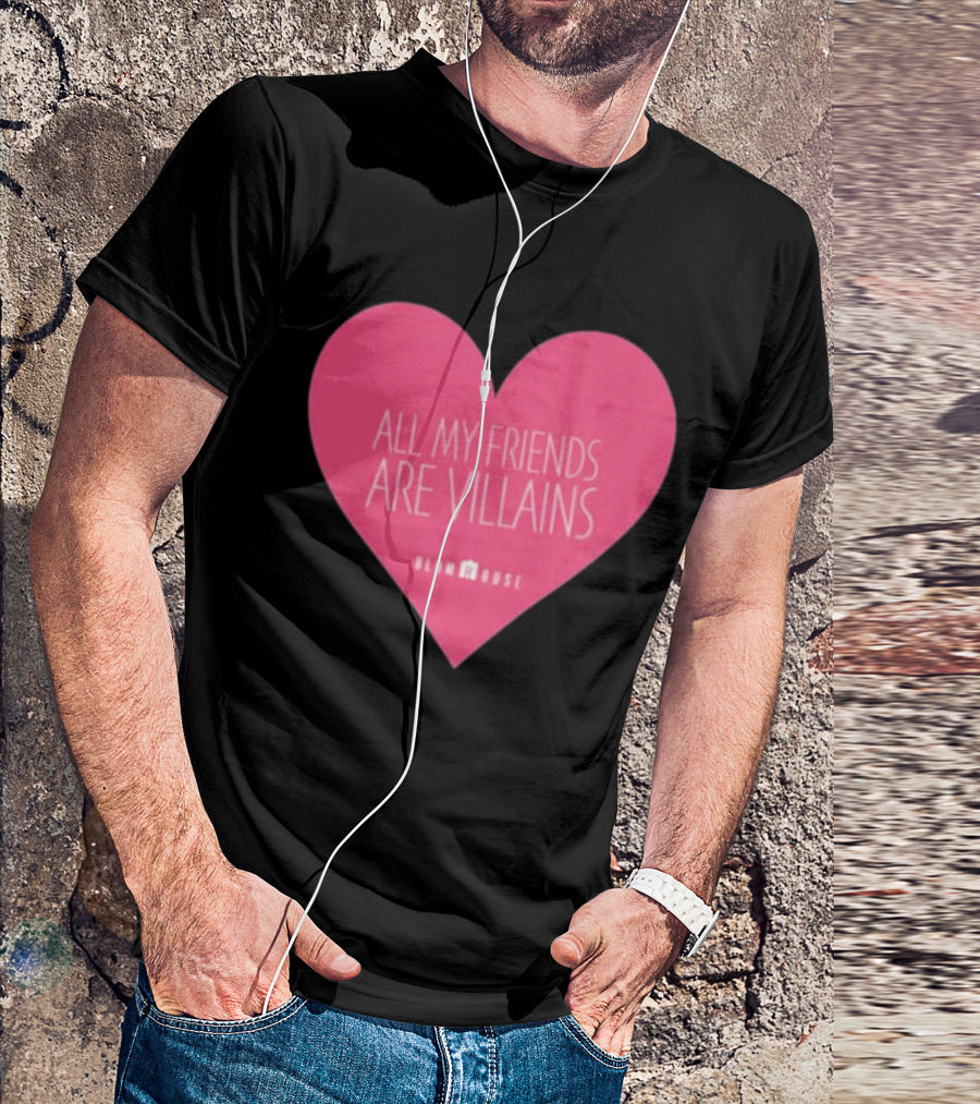 Blumhouse All My Friends Are Villains Valentine’s Heart T-Shirt