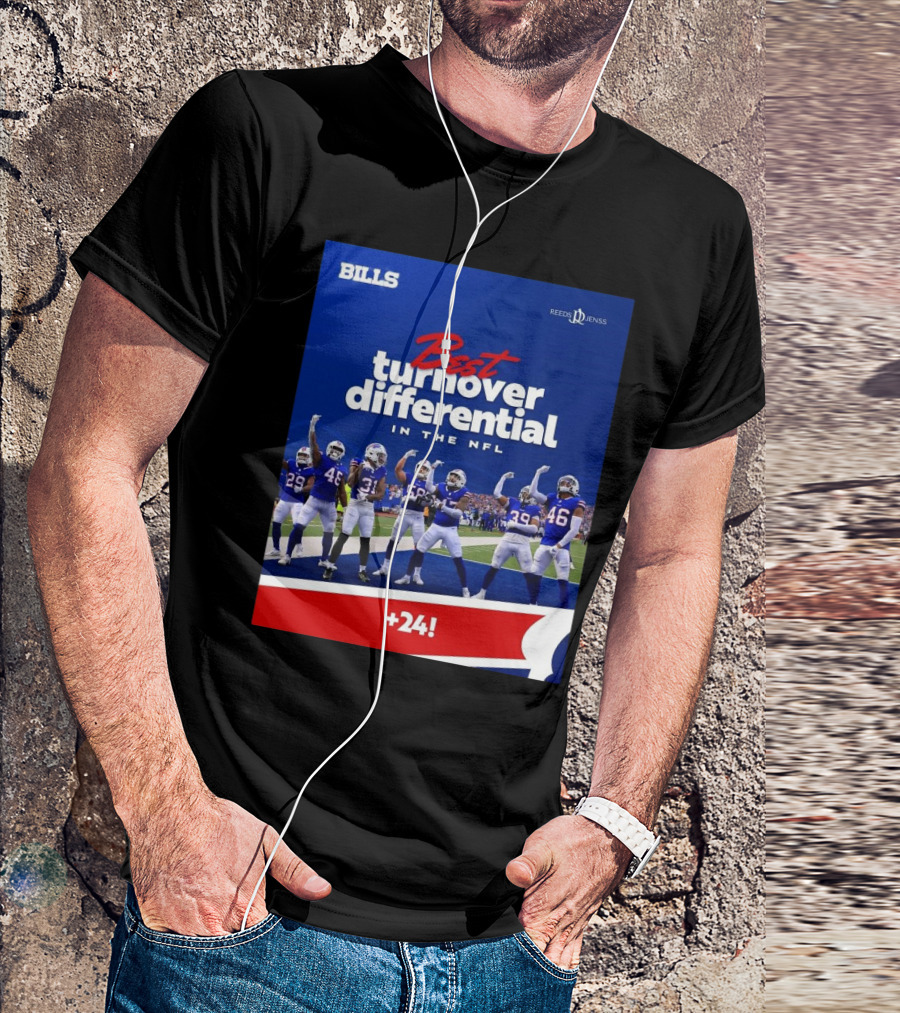Buffalo Bills Best Turnover Differential In The NFL +24 T-Shirt