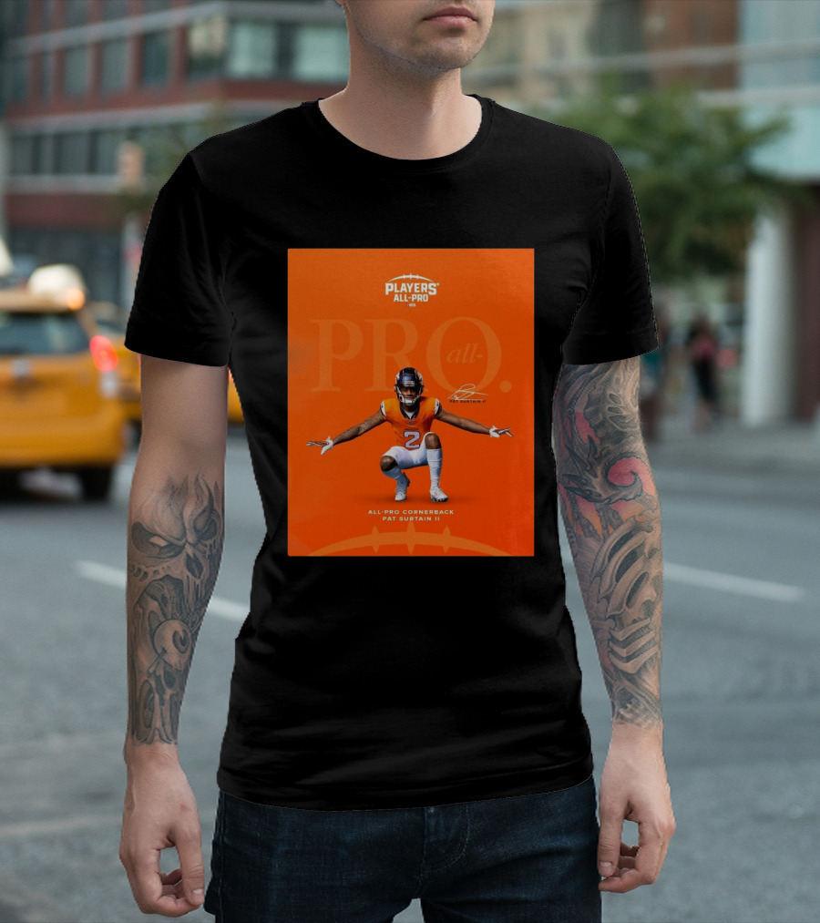 Denver Broncos Players All-Pro Pat Surtain II All-Pro Cornerback Signature T-Shirt