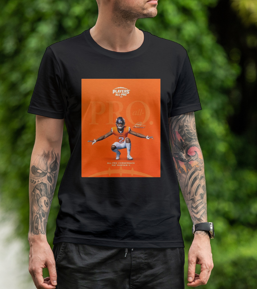 Denver Broncos Players All-Pro Pat Surtain II All-Pro Cornerback Signature T-Shirt