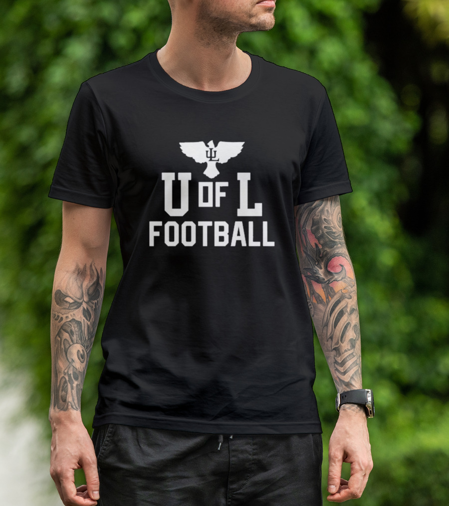 U Of L Football Donovan Mitchell With Eagle T-Shirt