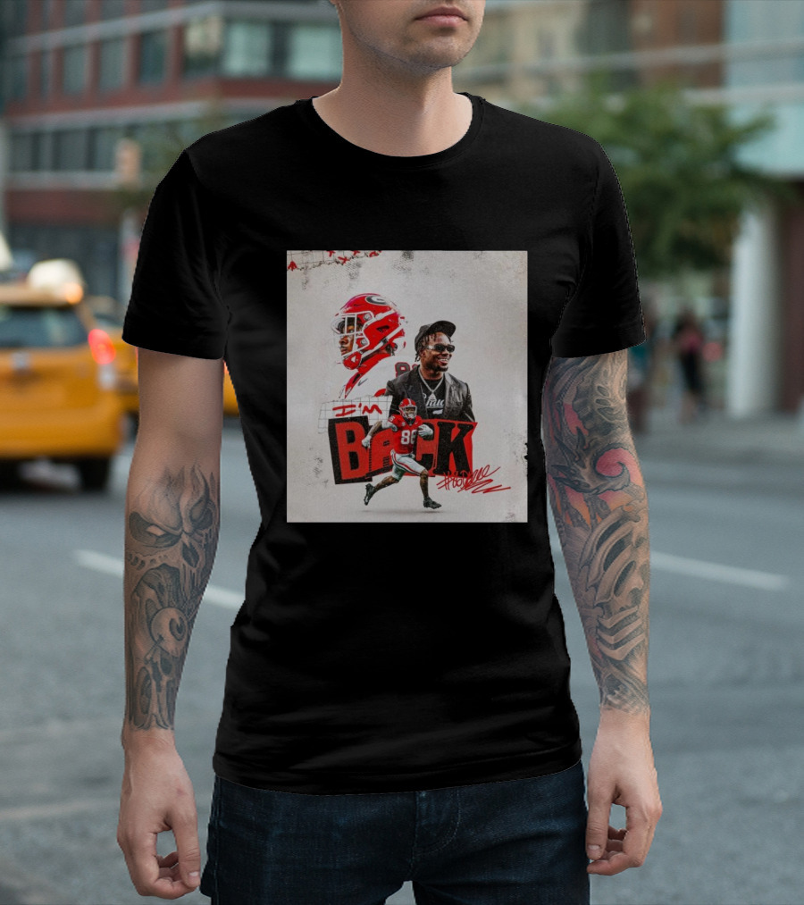 Georgia Bulldogs Dillon Bell Number 86 I’m Back Signature 2025 T-Shirt