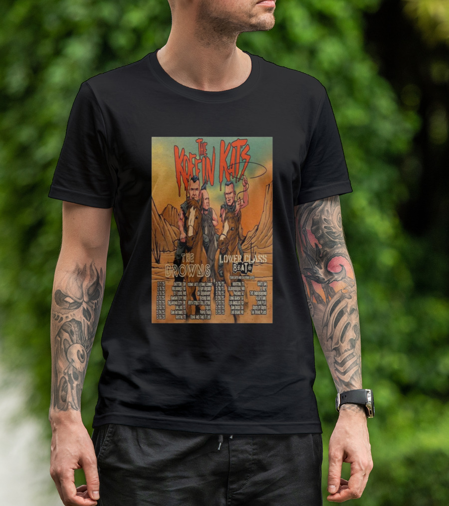 February Tour 2025 The Koffin Kats The Drowns Lower Class Brats Desert Showdown T-Shirt