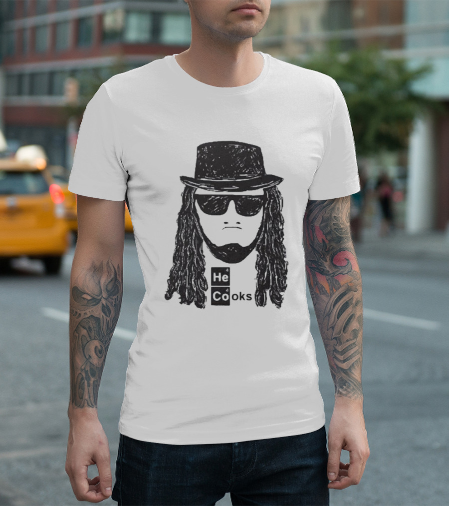 James Cook He Cooks Breaking Bad Parody with Funny Science Twist T-Shirt