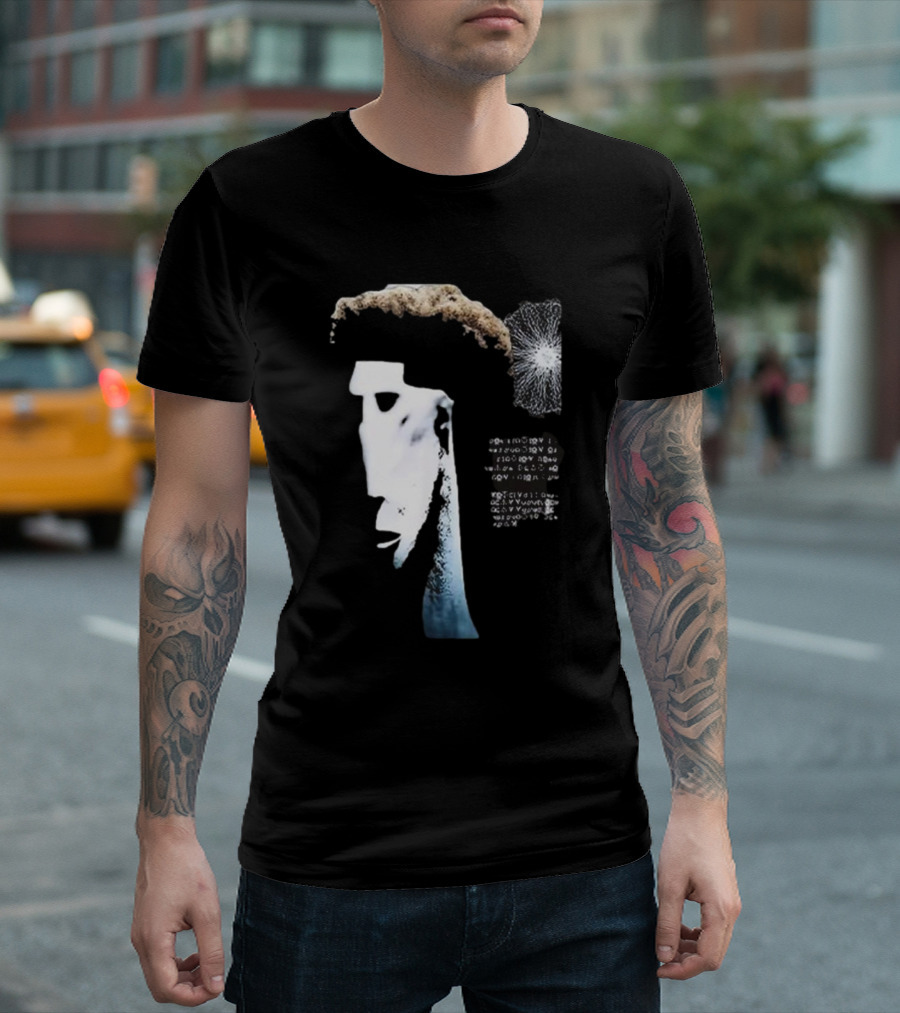 Locked In Ninja Low Taper Fade x Locked In Alien Remix Moai Statue Cosmic Burst T-Shirt