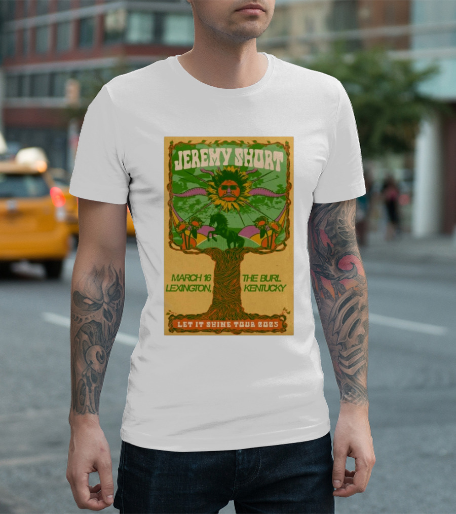 Jeremy Short Let It Shine Tour 2025 The Burl Lexington Kentucky March 16 T-Shirt