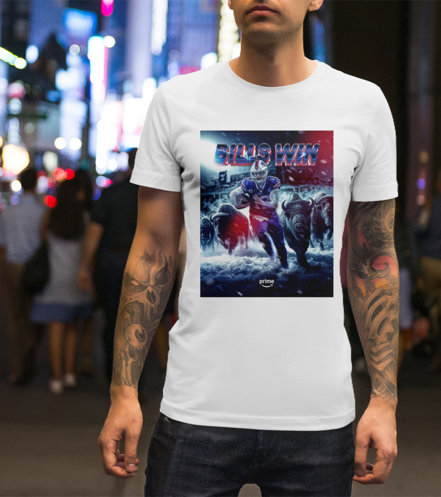 Josh Allen Buffalo Bills Win Over Denver Broncos NFL On Prime Buffalo Herd Victory T-Shirt