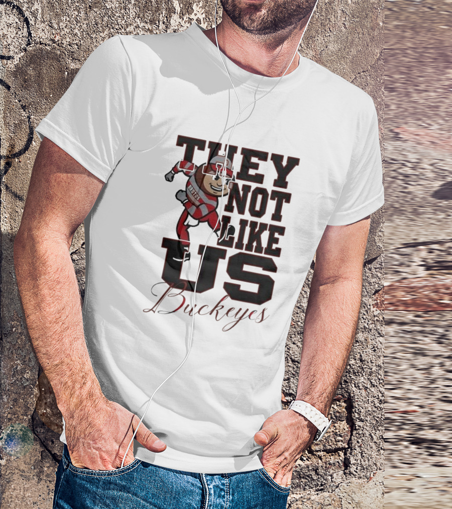 Ohio State Buckeyes They Not Like Us Brutus Champion 2025 T-Shirt