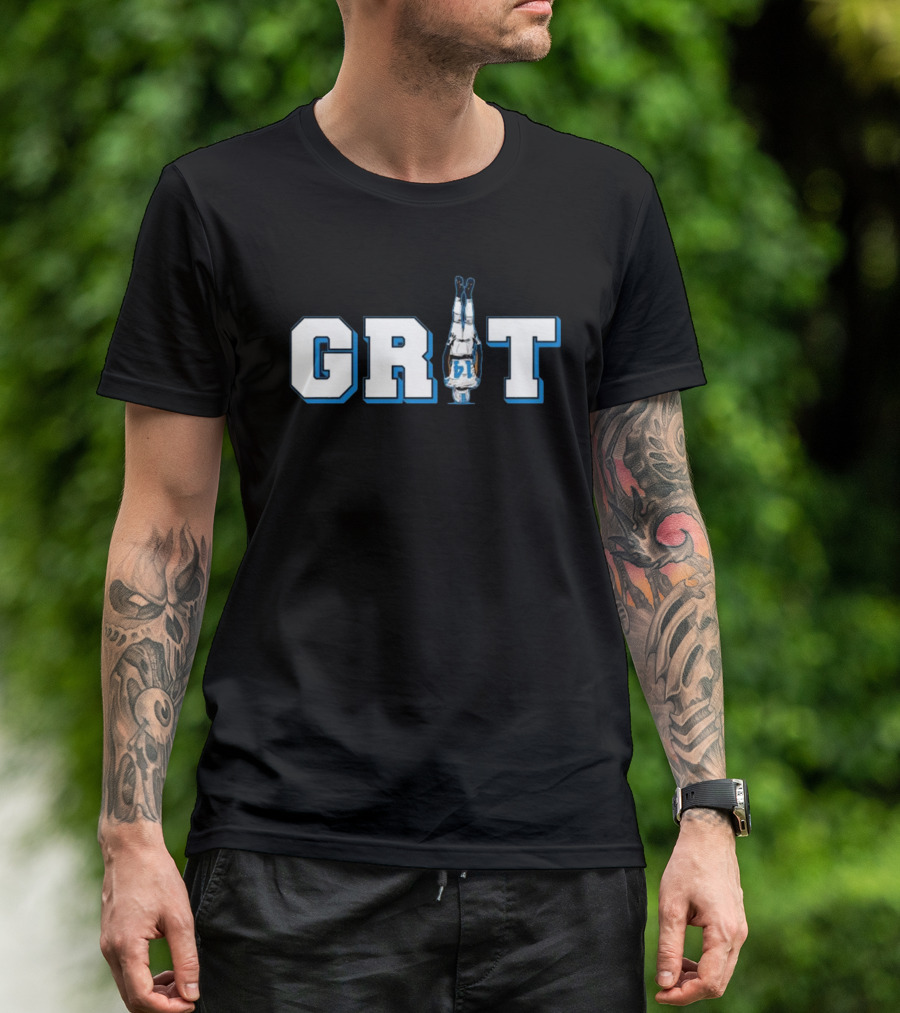GRIT Detroit Football Handstand Player T-Shirt