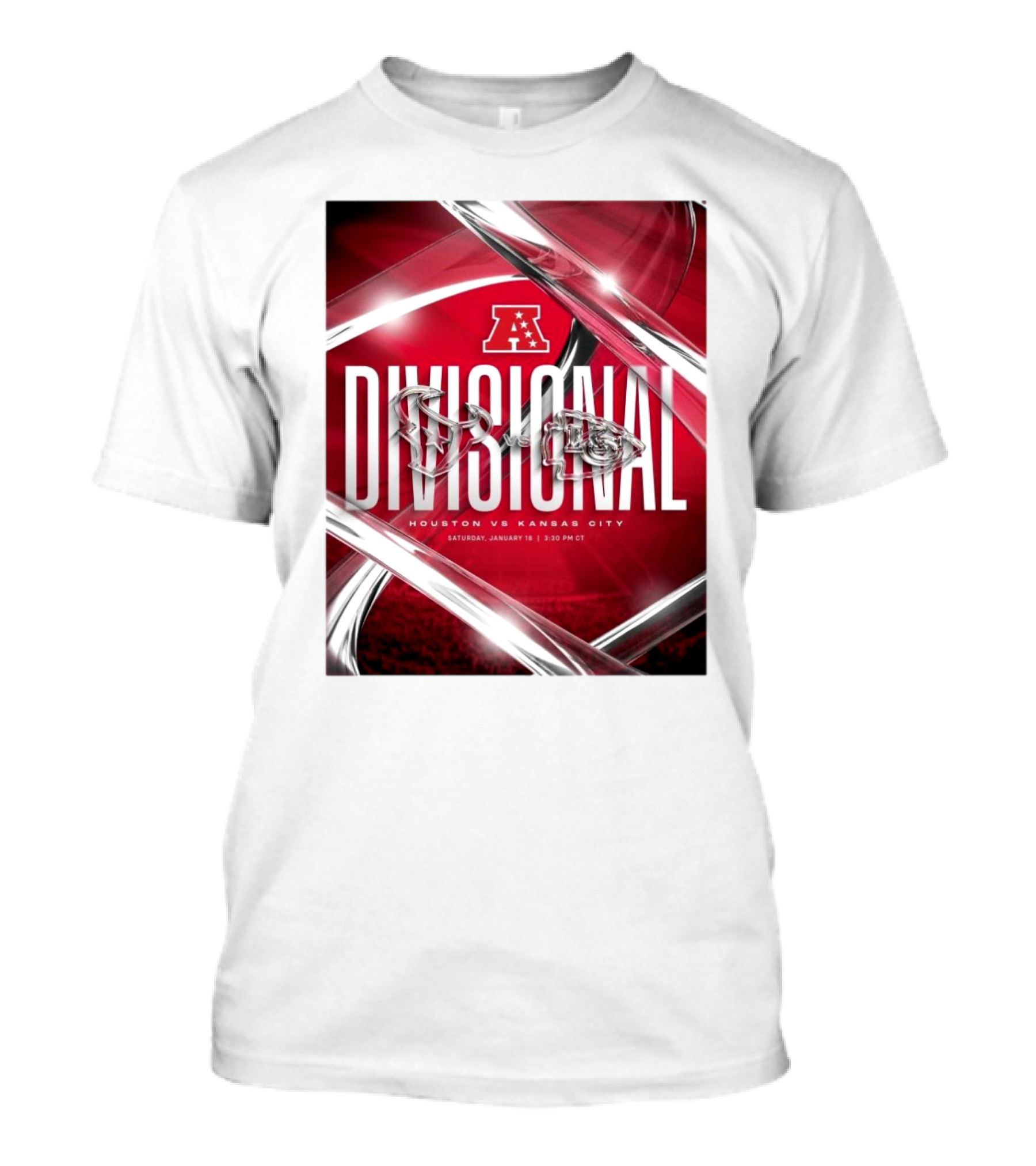 AFC Divisional Houston Texans Vs Kansas City Chiefs January 18 2025 Chiefs Kingdom T-Shirt