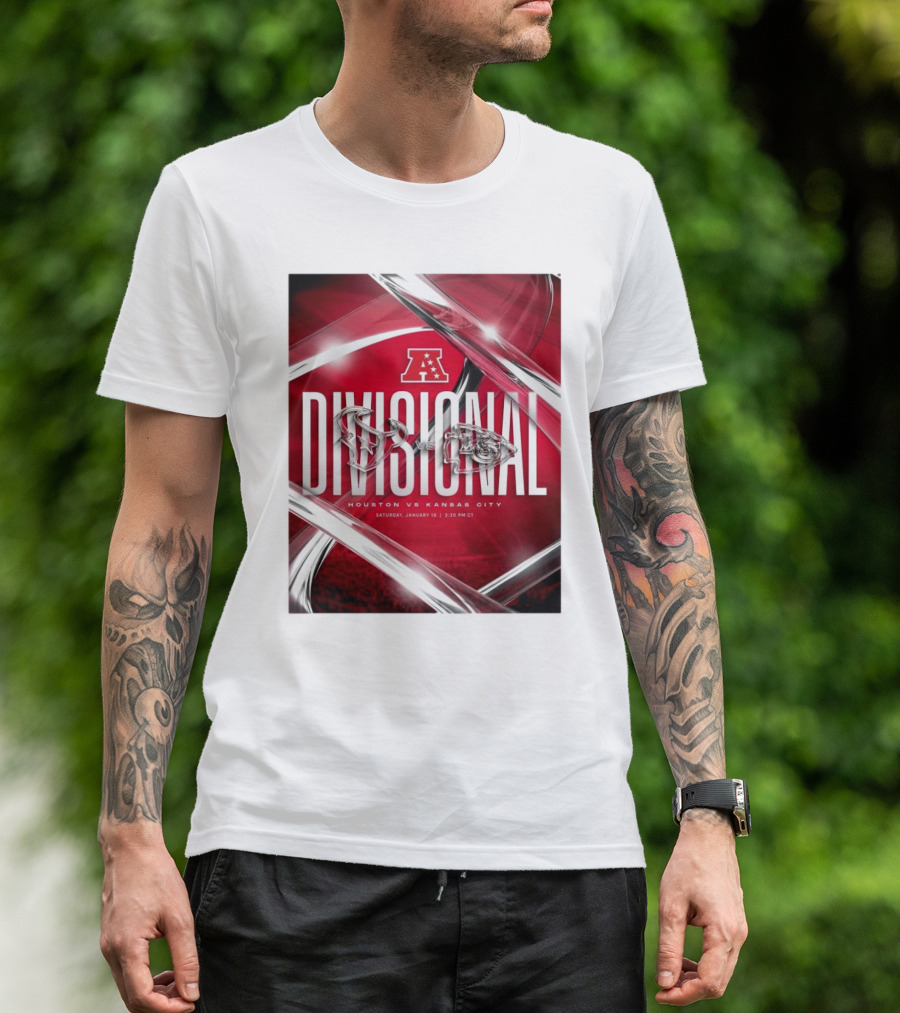 AFC Divisional Houston Texans Vs Kansas City Chiefs January 18 2025 Chiefs Kingdom T-Shirt
