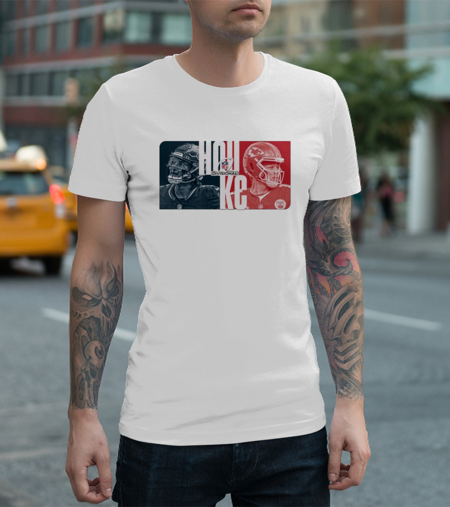 NFL Divisional Round Kansas City Chiefs vs. Houston Texans Matchup HOU KC T-Shirt