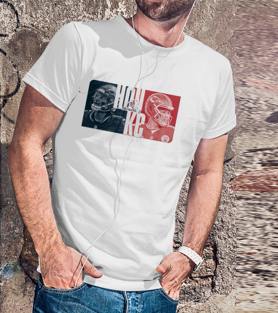NFL Divisional Round Kansas City Chiefs Vs. Houston Texans Matchup HOU KC T-Shirt