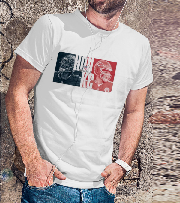 NFL Divisional Round Kansas City Chiefs Vs. Houston Texans Matchup HOU KC T-Shirt