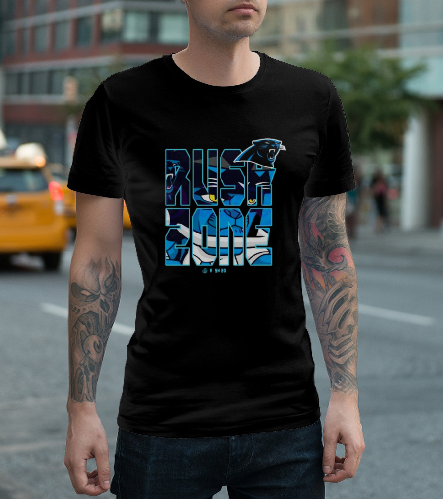 NFL Rush Zone Carolina Panthers Cartoon T-Shirt