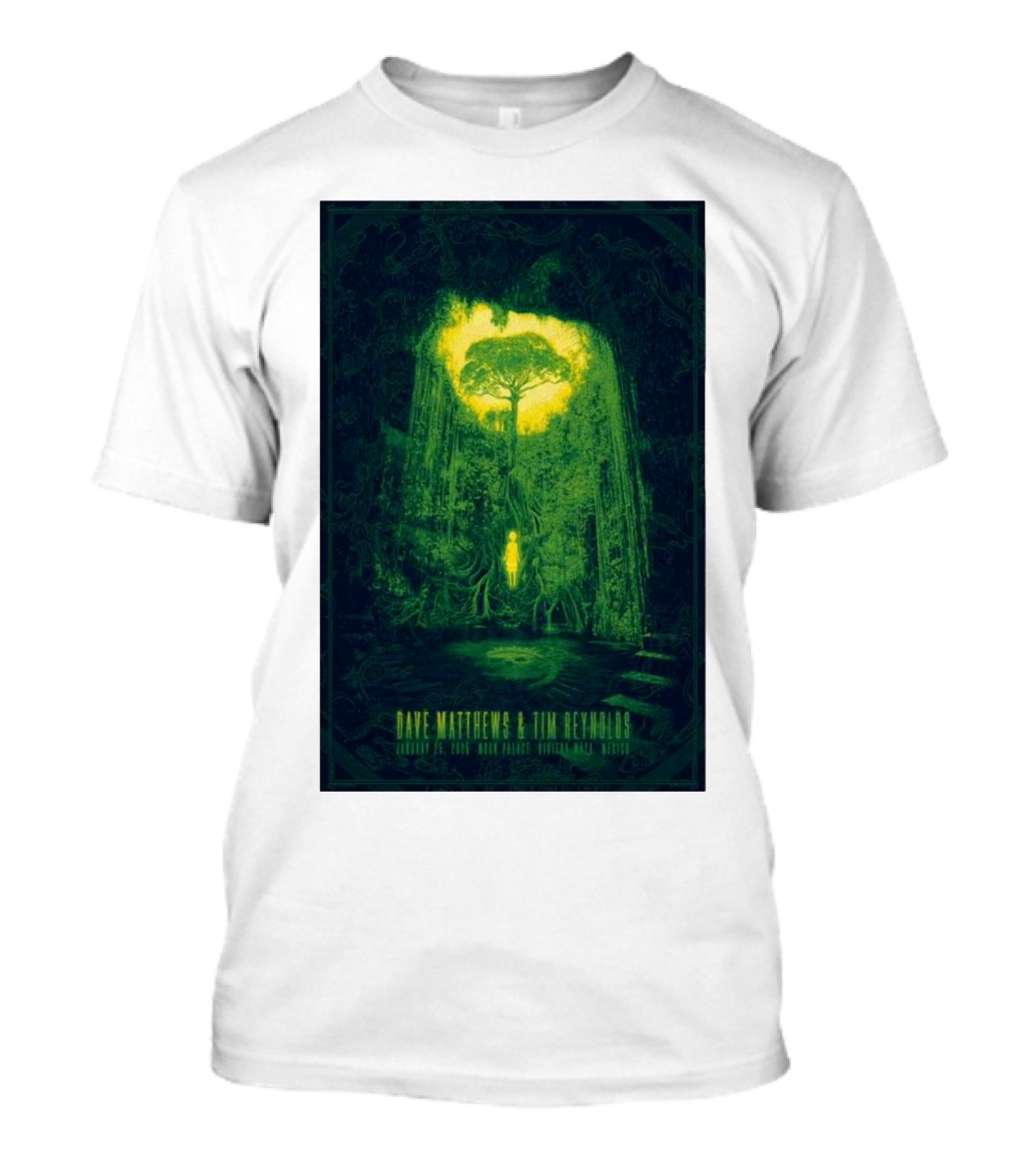 Dave Matthews Band And Tim Reynolds January 25 2025 Moon Palace Riviera Maya Mexico Forest T-Shirt