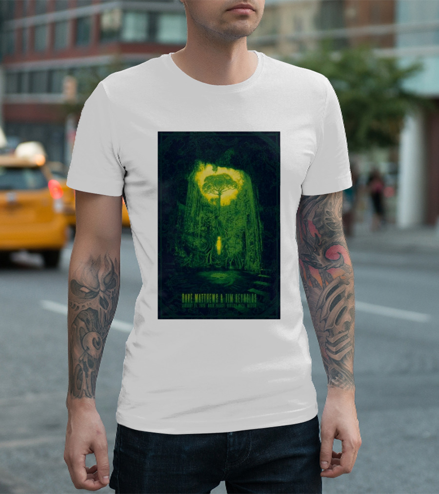 Dave Matthews Band And Tim Reynolds January 25 2025 Moon Palace Riviera Maya Mexico Forest T-Shirt