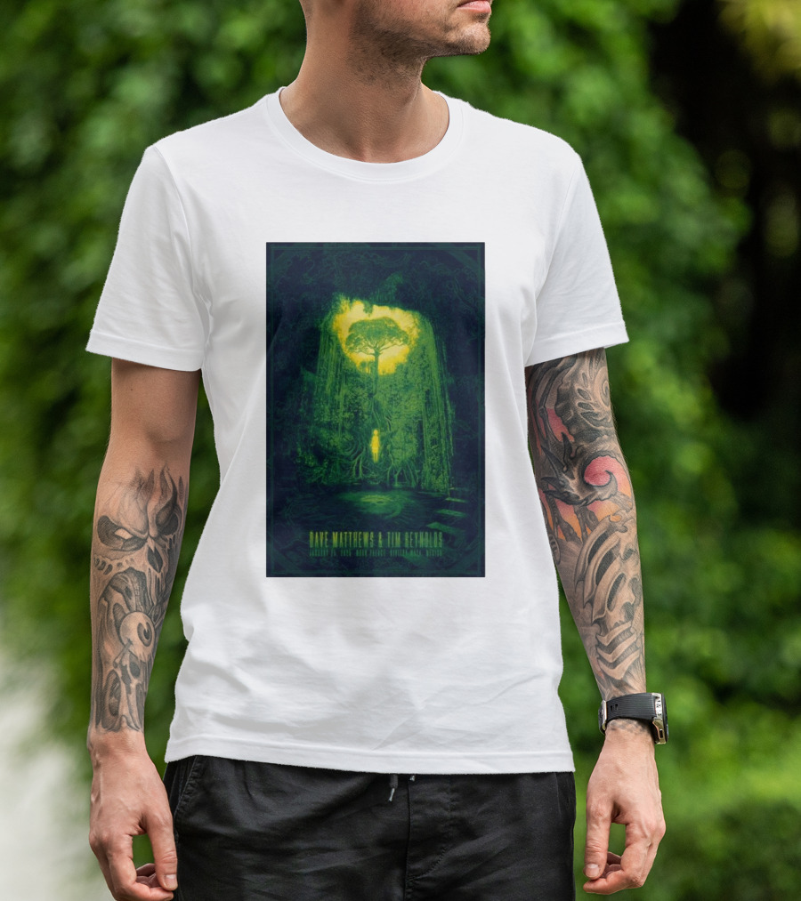 Dave Matthews Band And Tim Reynolds January 25 2025 Moon Palace Riviera Maya Mexico Forest T-Shirt