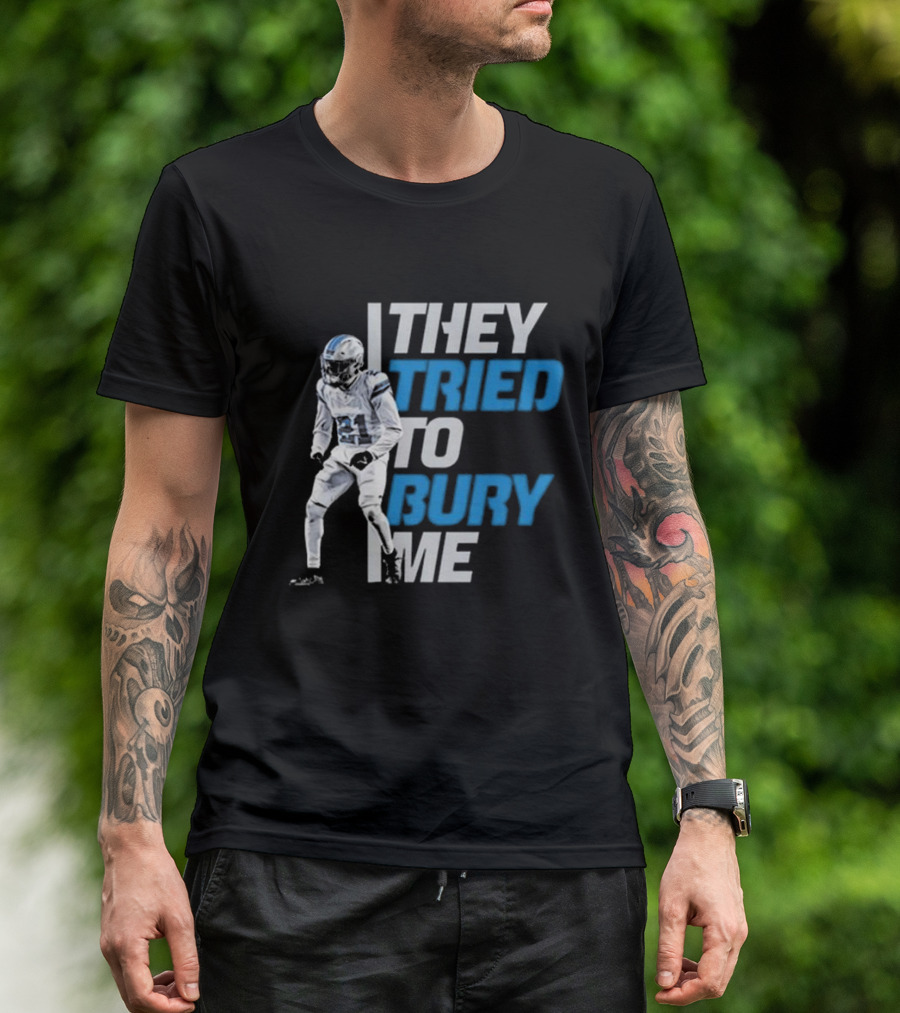 Amik Robertson They Tried To Bury Me Football Player Resilience T-Shirt