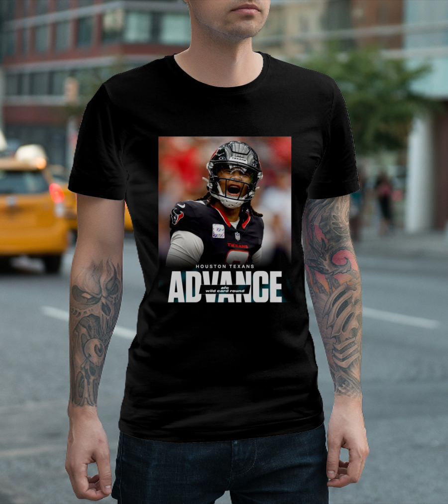 Houston Texans Advance AFC Wild Card Round T-Shirt