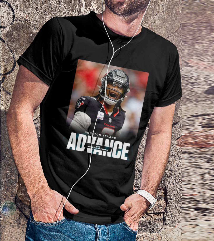 Houston Texans Advance AFC Wild Card Round T-Shirt