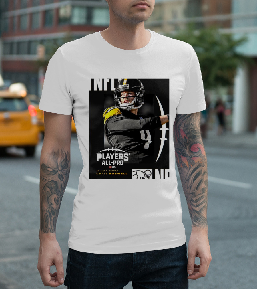 Pittsburgh Steelers NFLPA Players' All-Pro Kicker Chris Boswell T-Shirt