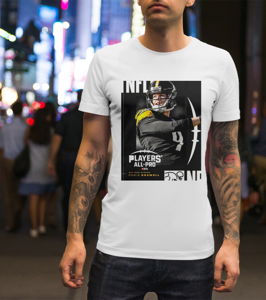 Pittsburgh Steelers NFLPA Players' All-Pro Kicker Chris Boswell T-Shirt