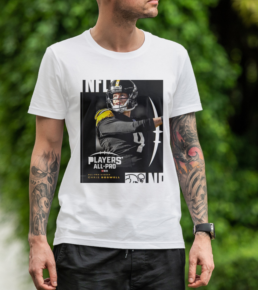 Pittsburgh Steelers NFLPA Players' All-Pro Kicker Chris Boswell T-Shirt
