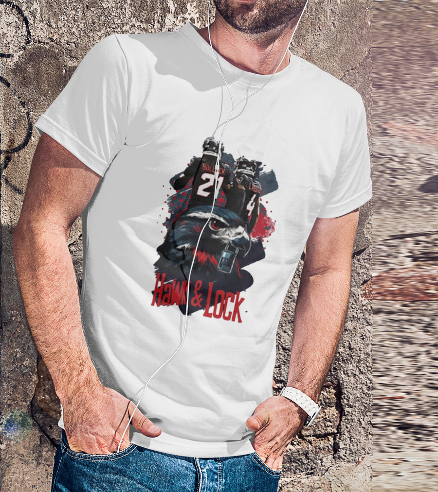 Hawk And Lock Calen Bullock Kamari Lassiter Houston Texans NFL T-Shirt
