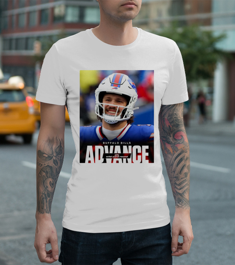 Buffalo Bills Advance AFC Wild Card Round T-Shirt