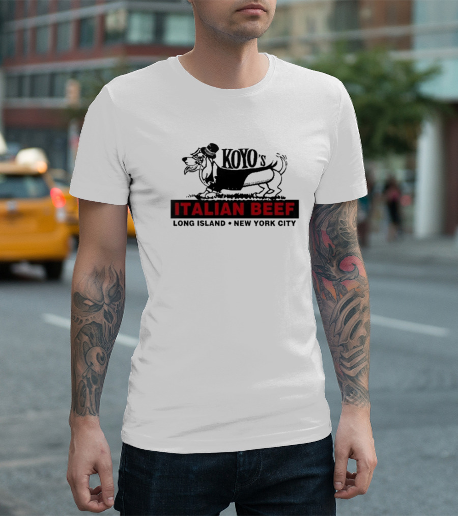 Koyo's Italian Beef Long Island New York City Dog T-Shirt