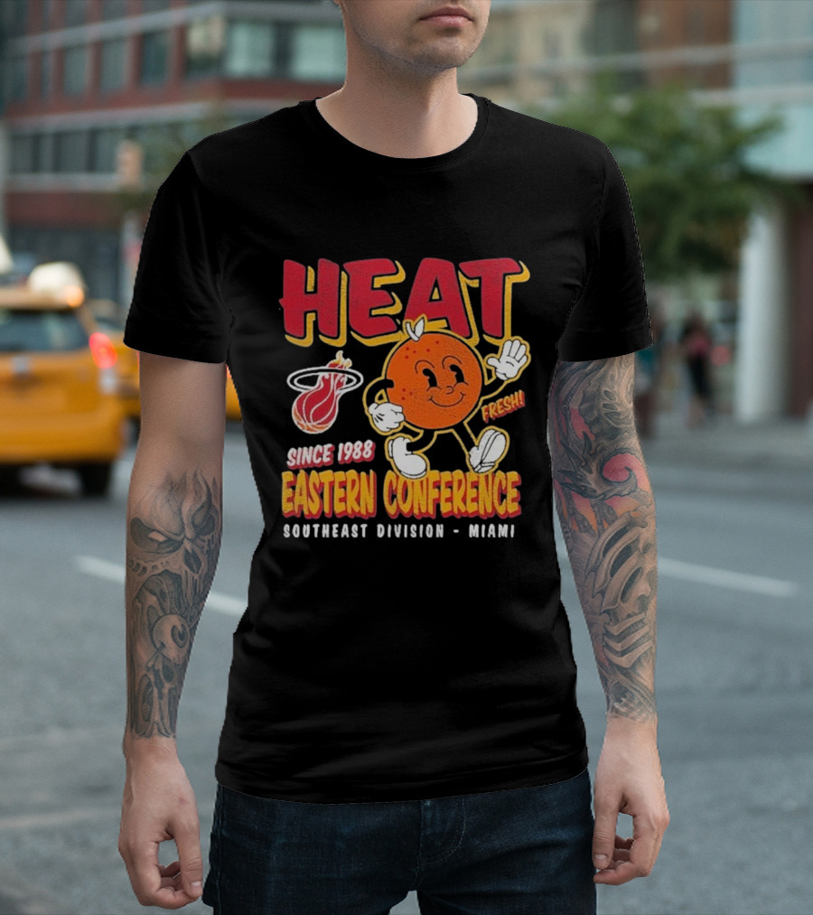 HEAT Since 1988 Eastern Conference Southeast Division Miami Fresh T-Shirt