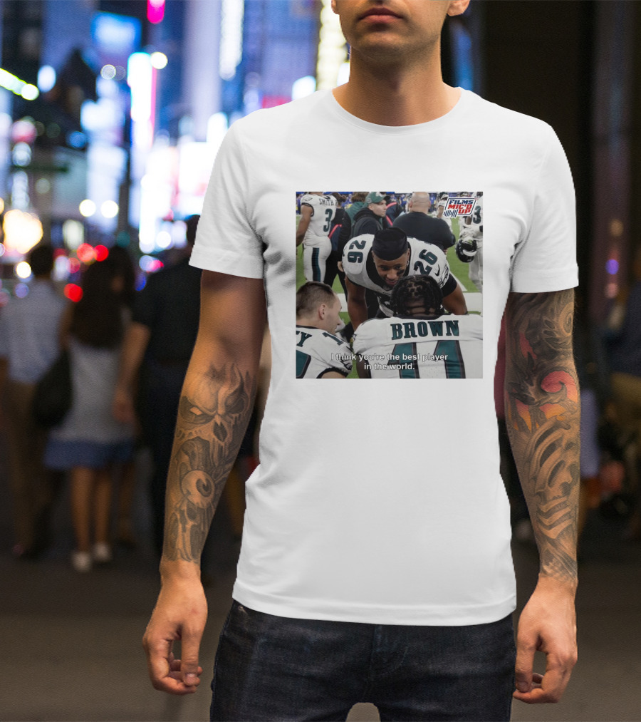 Saquon Barkley Films Mic'd Up Philadelphia Eagles NFL I Think You’re The Best Player In The World T-Shirt