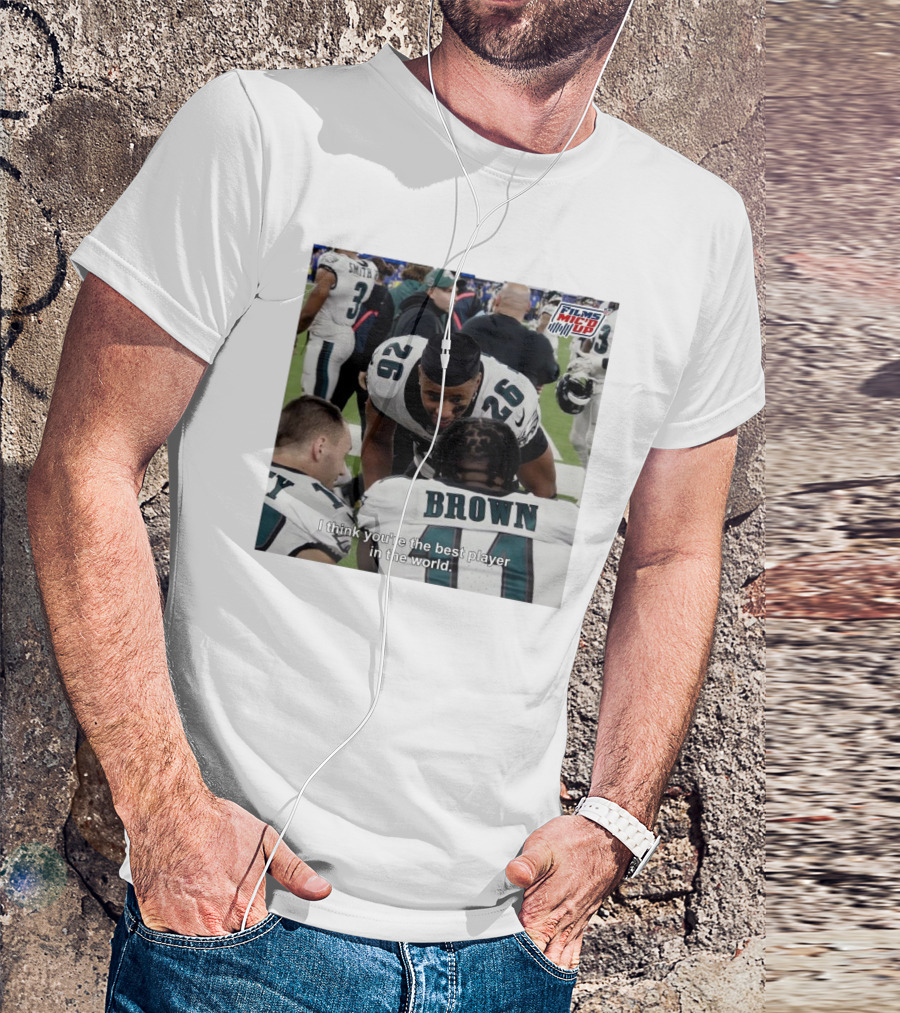 Saquon Barkley Films Mic'd Up Philadelphia Eagles NFL I Think You’re The Best Player In The World T-Shirt