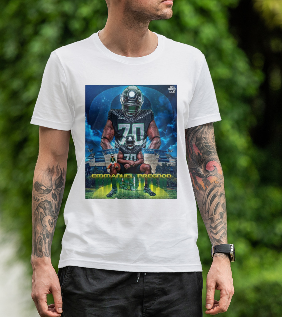 USC Star Transfer Emmanuel Pregnon Commits To Oregon Ducks Football Hayes Fawcett T-Shirt