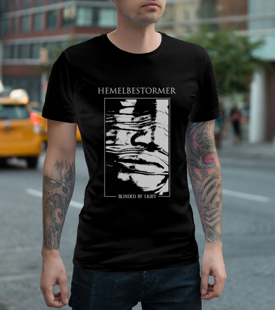 Hemelbestormer Blinded By Light Abstract Black And White Graphic T-Shirt