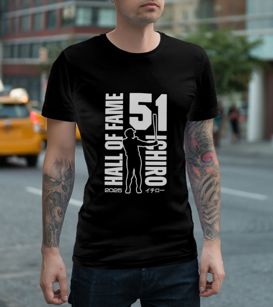 Ichiro Suzuki 51 Hall Of Fame 2025 Baseball Mariners T-Shirt