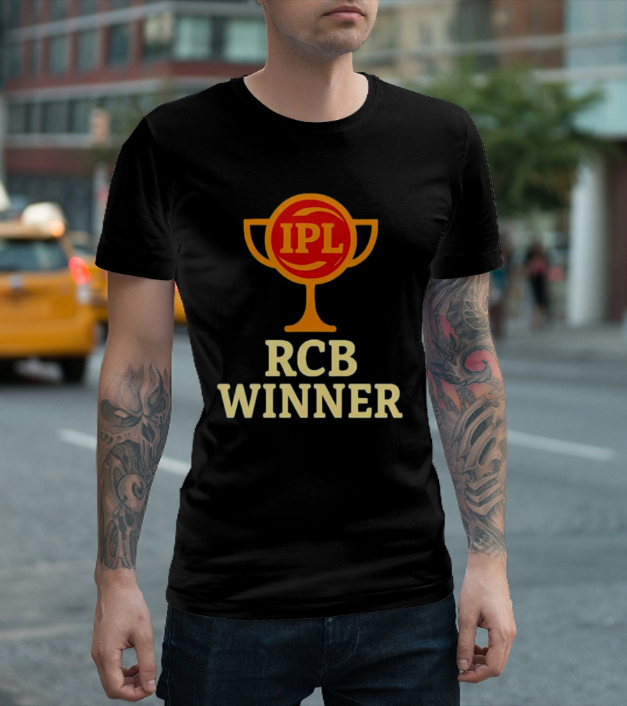 IPL RCB Winner Trophy Celebration T-Shirt
