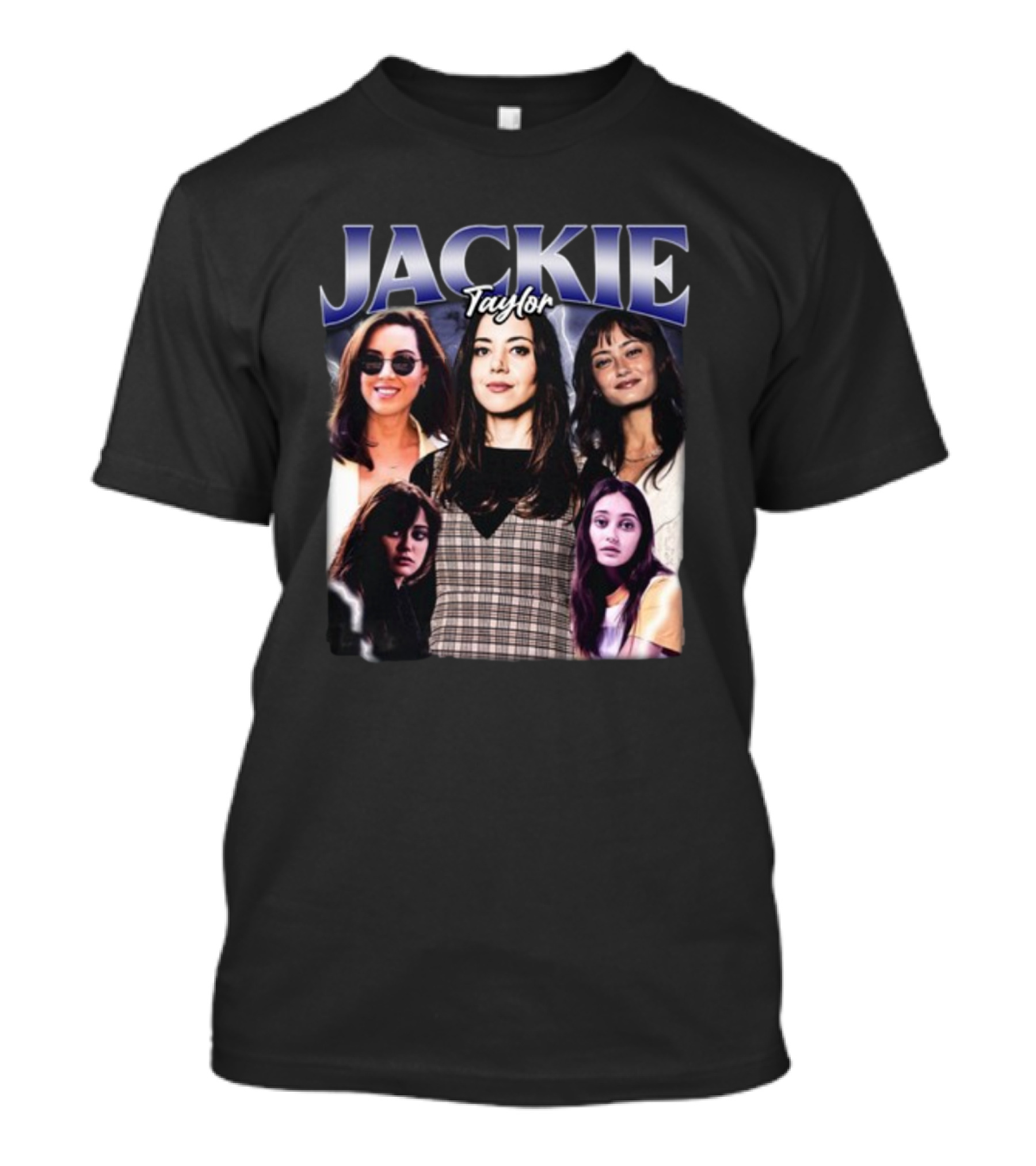 Jackie Taylor Jenna Ortega Aubrey Plaza Collage T-Shirt