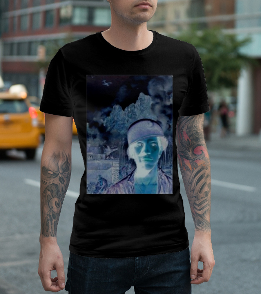 Janelledrtysoul Tyler Joseph Clancy Madrid Psychedelic Negative Mountain Portrait T-Shirt