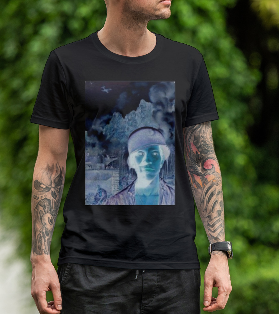 Janelledrtysoul Tyler Joseph Clancy Madrid Psychedelic Negative Mountain Portrait T-Shirt