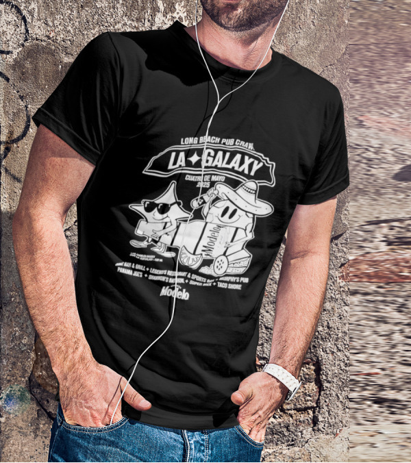 LA Galaxy Long Beach Pub Crawl Summer Vibe Festivities T-Shirt